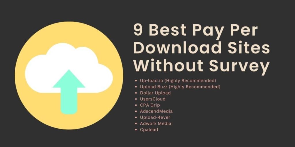 Top 9 Best Pay Per Download Sites Without Survey